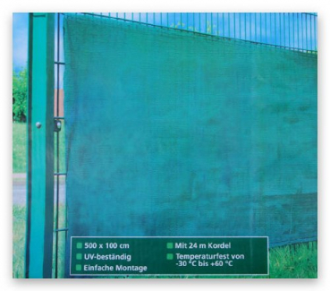Zaunsichtschutz Sichtschutz Zaun 5 x 1 m - Zaun